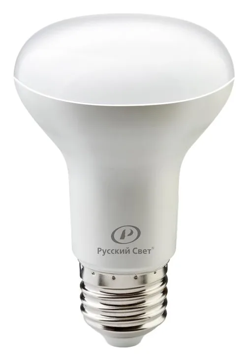 Лампа светодиодная RS LED R63 E27 9W 220-240V 9Вт рефлектор матовая 2700К тепл. бел. E27 720лм 220-240В Ra90 Русский Свет 15010745080