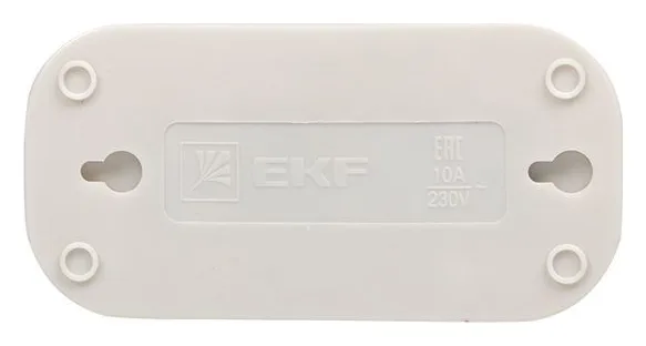 Колодка удлинителя 2-м без заземл. 10А Эксперт 2.2кВт EKF AKB10-2