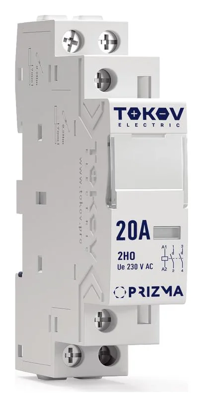 Контактор модульный 18мм 20А 230В АС 2НО PRIZMA TOKOV ELECTRIC TKE-PZ-MC-1-20-230-20