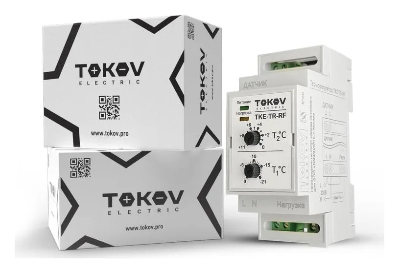 Терморегулятор механический для систем антиобледенения на DIN-рейку Tokov Electric TKE-TR-RF