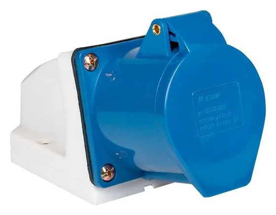 Розетка наружн. уст. 32А 220В 2P+РЕ IP44 (123) EKF ps-123-32-220