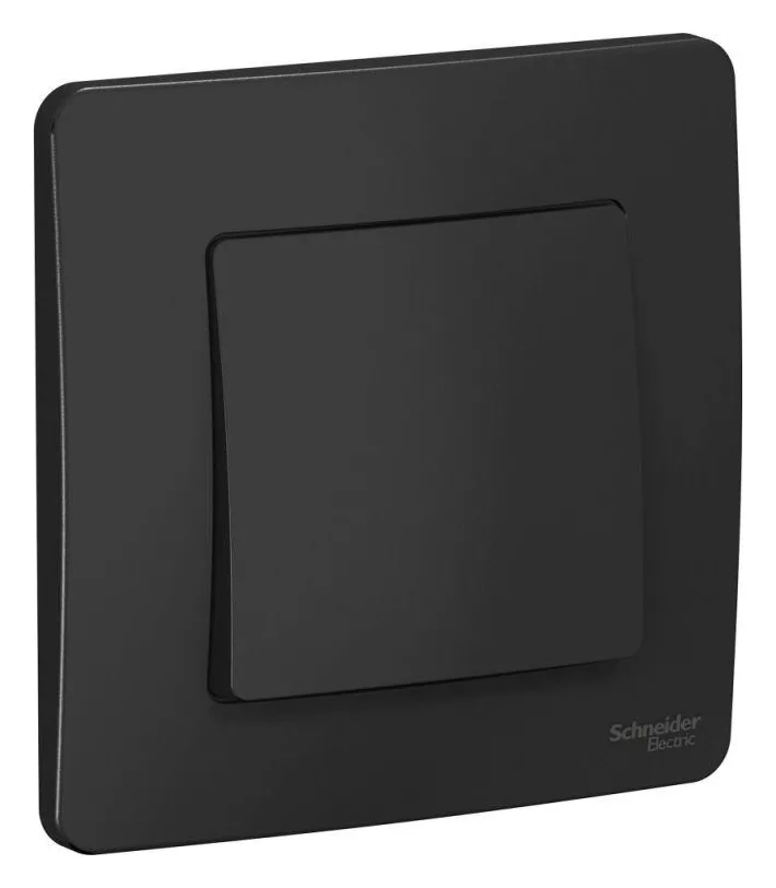 Переключатель проходной 1-кл. СП Blanca 10А IP20 (сх. 6) 250В антрацит SE BLNVS010606