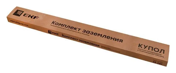 Комплект заземления вертикальный с заострением d16 дл.3м (2х1.5м) HZ EKF gc-21301