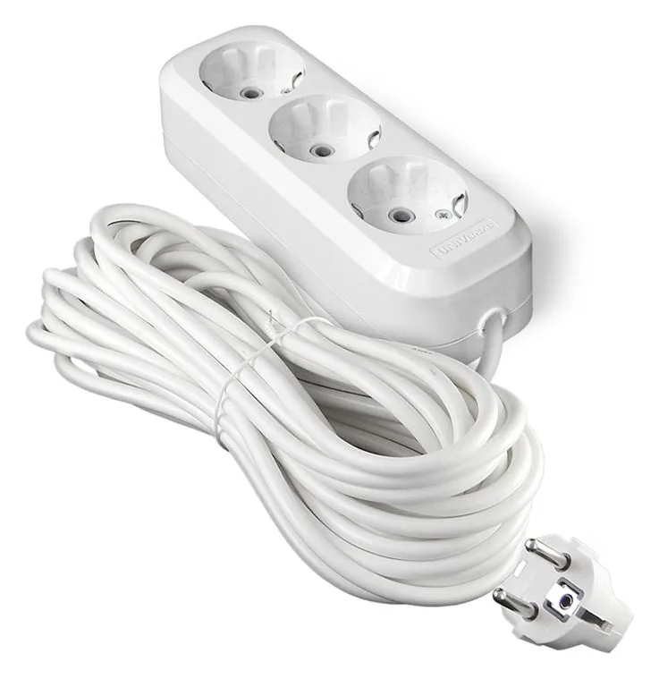 Удлинитель 3х10м с заземл. 10А IP20 E-303 ПВС 3х1 АБС-пластик UNIVersal 9631980