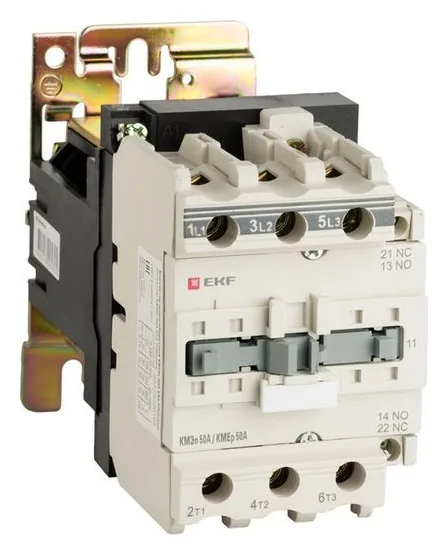 Контактор КМЭп-5 50А кат. 220В DC 1НО+1НЗ EKF ctr-s-50-220-nc-no-p