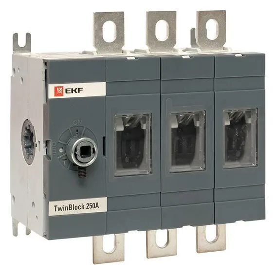 Рубильник 3п 250А без рукоятки управления TwinBlock PROxima EKF tb-s-250-3p