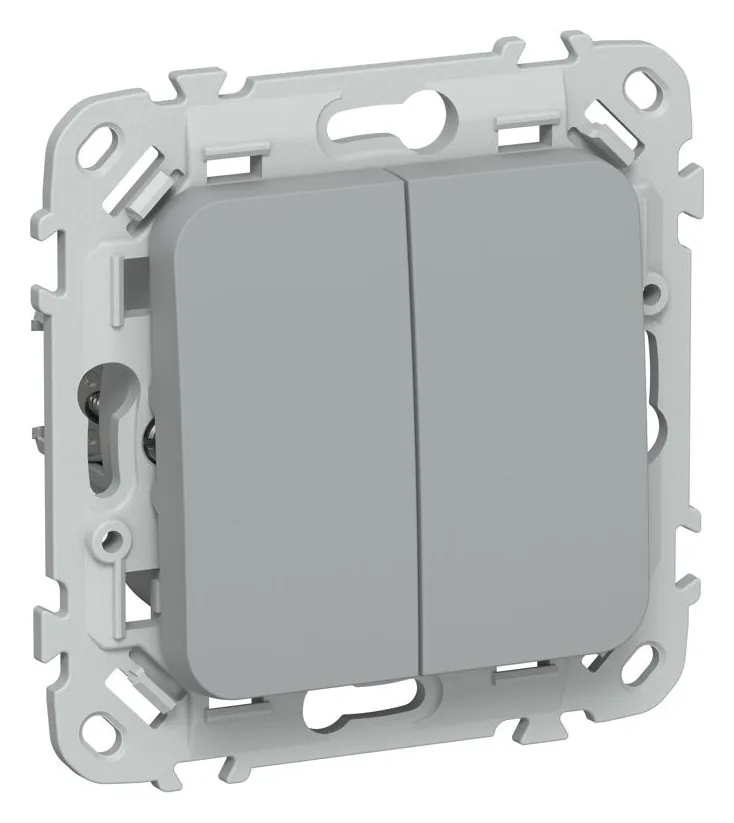 Выключатель 2-кл. СП FLITE ВС12-1-0-ФлС 10А механизм сер. IEK FI-V20-0-10-1-K03