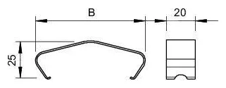 Фиксатор крышки DKL 60 VA4310 OBO 6065538