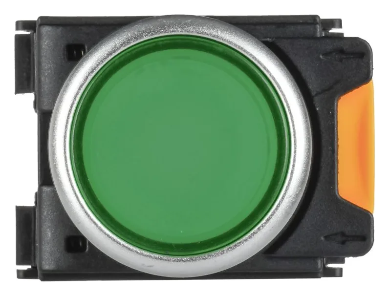 Кнопка d22мм 1НО+1НЗ MASTER с подсветкой зел. IEK MI-BT60-11D-3-12-K06