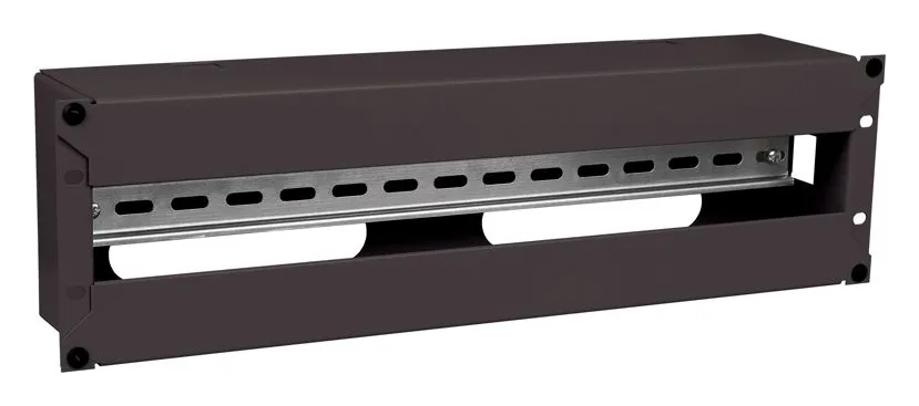 Панель электрораспределительная 3U с DIN-рейкой черн. ITK EDP05-3U22M