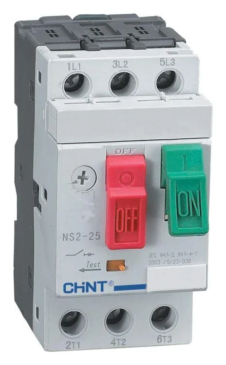 Выключатель автоматический для защиты двигателя 6-10А NS2-25 (R) CHINT 495081