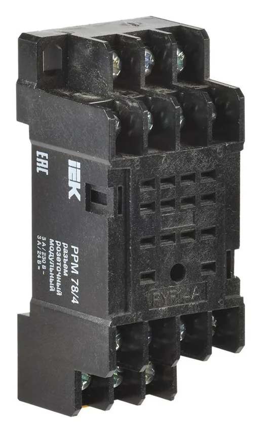 Разъем модульный РРМ78/4(PYF14A) для РЭК78/4(MY4) IEK RRP20D-RRM-4