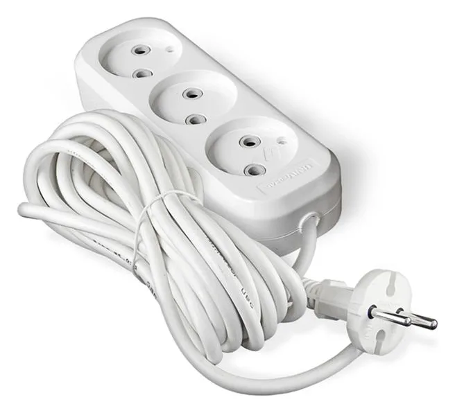 Удлинитель 3х7м без заземл. 10А IP20 У6-639М ПВС 2х1 UNIVersal 639М-07