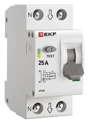 Устройство защиты от дугового пробоя (УЗДП) 1P+N 25А PROxima EKF afdd-2-25-pro
