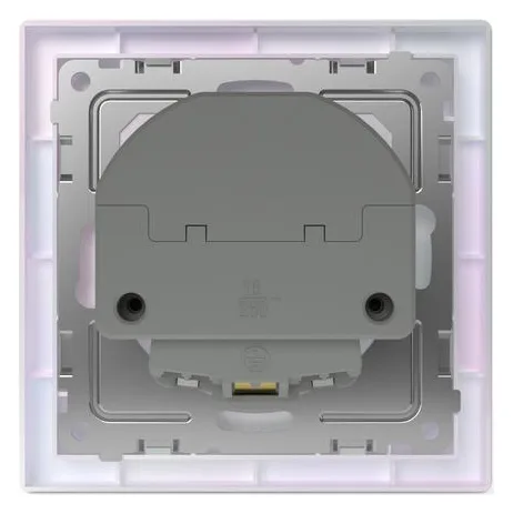 Розетка 1-м СП Pixel IP20 с заземл. с 2-мя заряд. устр. USB тип A+C механизм перламутр. TOKOV ELECTRIC TKE-PX-R1U2AC-C04