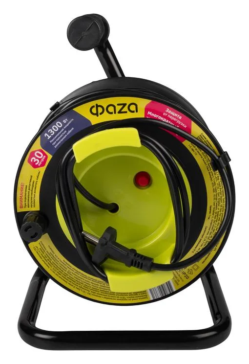 Удлинитель на катушке 1х30м CR-01-3000 ФАZА 5063761