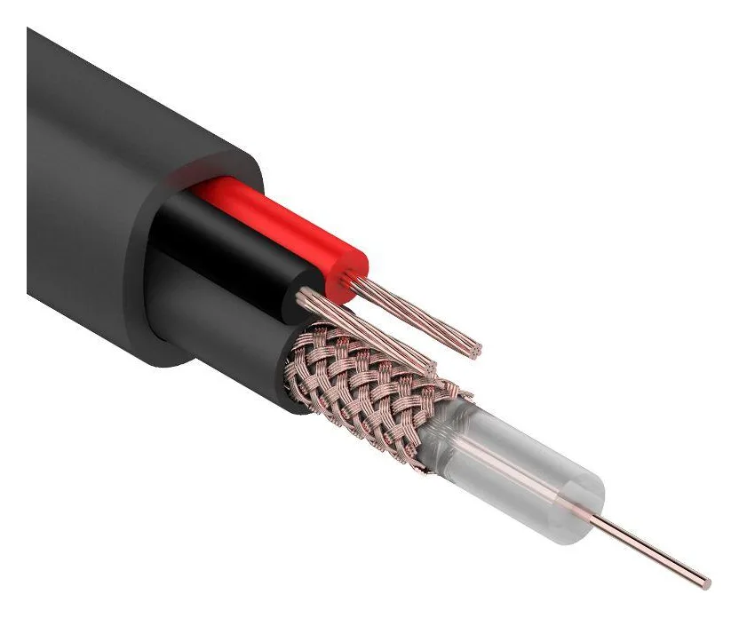 Кабель КВК-П-1.5+2х0.75 наруж.Ч бухта(м) REXANT 01-4015