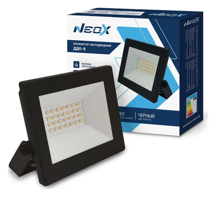 Прожектор светодиодный ДДО-8 20Вт 6500К IP65 2000лм 100лм/Вт 230В NEOX 4690612034010