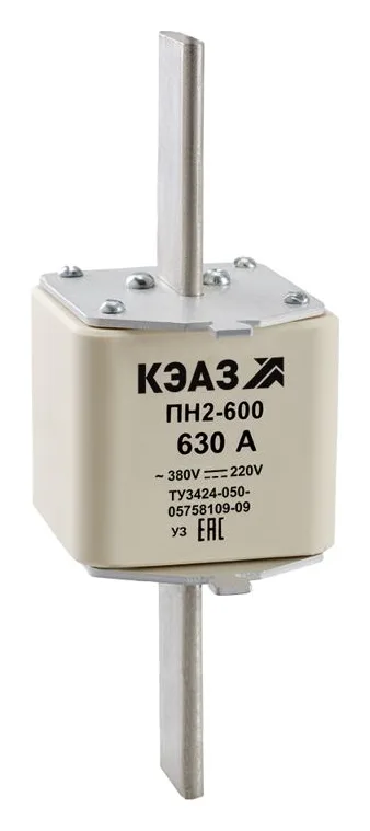 Вставка плавкая ПН2 600 630А УЗ КЭАЗ 110896
