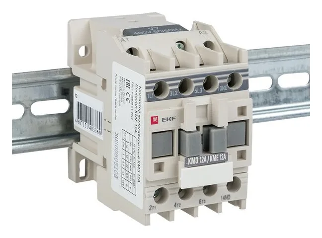 Контактор КМЭ-1 12А кат. 230В AC 1НО EKF ctr-s-12-220