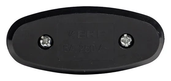 Переключатель на шнур черн. 6А 250В EKF APB6-30