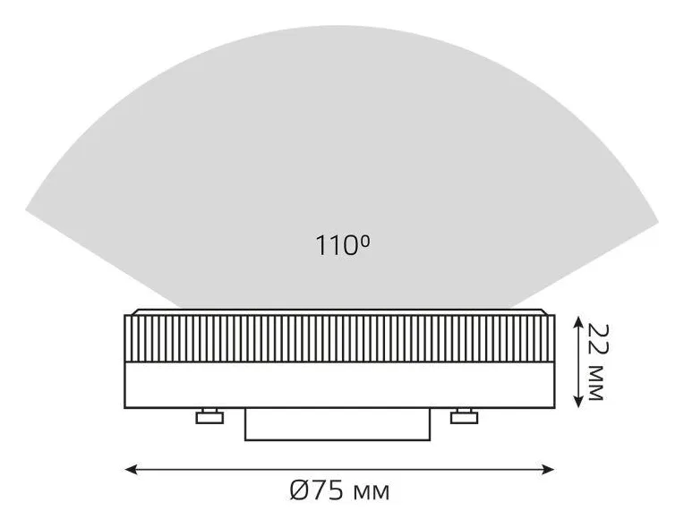 Лампа светодиодная Elementary 9Вт таблетка 4100К нейтр. бел. GX53 680лм GAUSS 83829