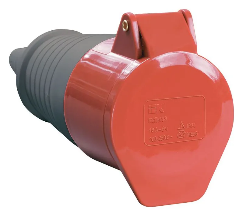 Розетка кабельная 32А 380В 3P+PЕ ССИ-224 IP44 IEK PSR22-032-4
