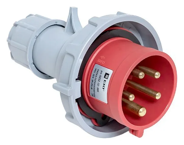 Вилка переносная 0252 3P+PE+N 32А 380В IP67 PROxima EKF ps-0252-32-380