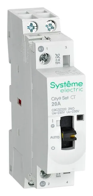 Контактор 2п City9 Set 2НО 20А AC 230В-230В SE C9C32220