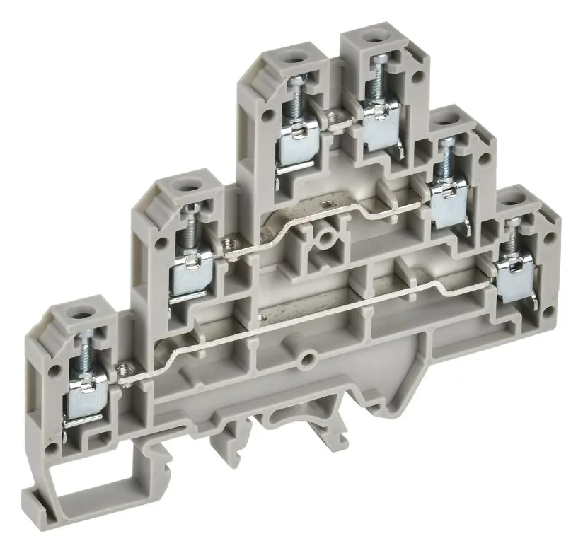 Колодка клеммная CTS-ML ARMAFIX 3 ур. 2.5кв.мм сер. IEK YCT13-00-3-K03-002
