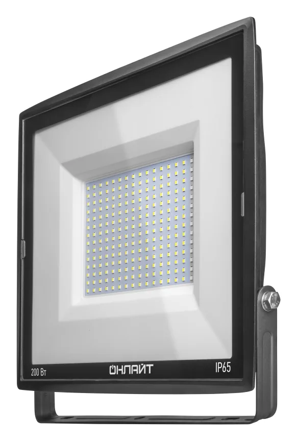 Прожектор светодиодный 14 345 OFL-200-6.5K-BL-IP65-LED 200Вт 6500К IP65 18000лм черн. ОНЛАЙТ 14345