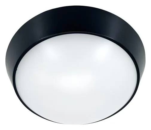 Светильник светодиодный WP 15 C 18W OP 840 D220 BK 220х80мм 18Вт 4000К IP65 ЖКХ круглый пылевлагозащ. черн. Русский Свет 15071524505