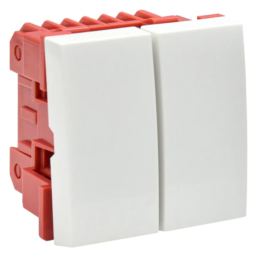 Выключатель 2-кл. 2мод. СП 10А IP20 ВК1-22-00-П бел. PRIMER IEK CKK-40D-VD2-K01