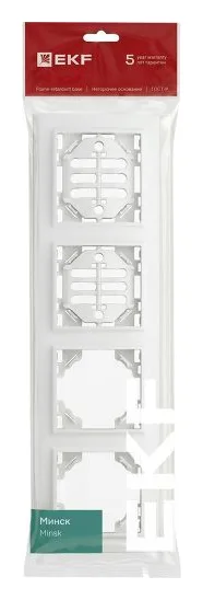 Рамка 4-м Минск горизонтальная бел. Basic EKF ERM-G-304-10