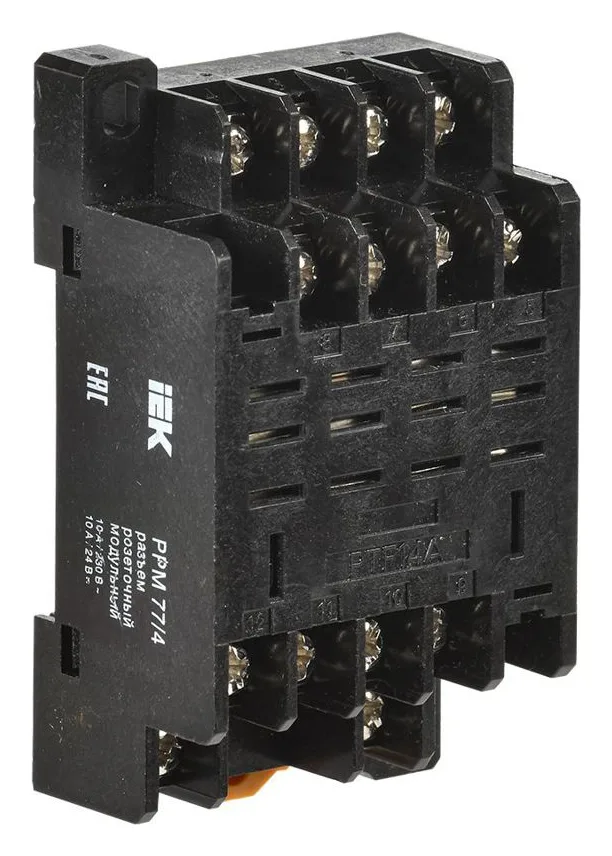 Разъем модульный РРМ77/4(PTF14A) для РЭК77/4(LY4) IEK RRP10D-RRM-4