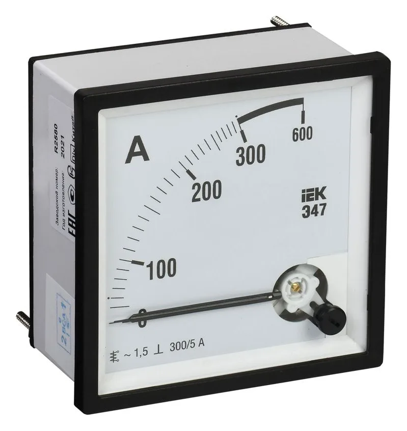 Амперметр Э47 72х72мм 300/5А кл. точн. 1.5 IEK IPA10-6-0300-E