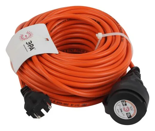 Удлинитель-шнур 1х20м без заземл. 10А IP20 UPx-1-2х1-20m ПВС 2х1 (бухта) Эра Б0046806