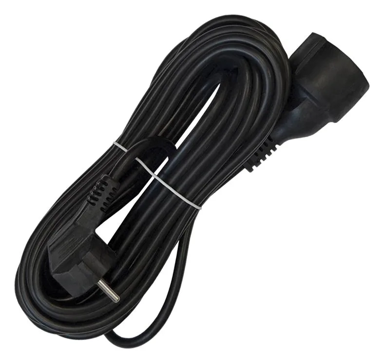 Удлинитель-шнур 1х10м с заземл. 16А IP20 ПВС 3х1 черн. DOMTOK 2360