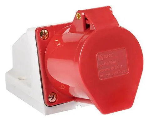 Розетка наружн. уст. 16А 3P+PE IP44 (114) EKF ps-114-16-380
