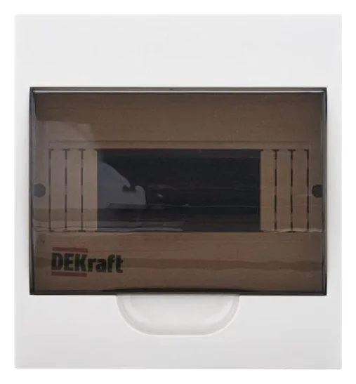 Корпус навесной ЩРН-П-8 20х18х10 8мод. IP41 пластик. DEKraft 31010DEK