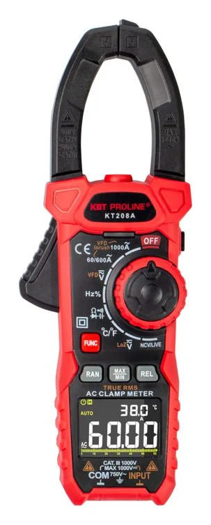 Клещи токовые цифровые KT 208А "PROLINE" КВТ 79131