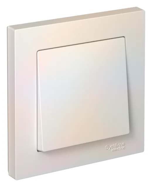 Выключатель 1-кл. СП AtlasDesign 10А IP20 (сх. 1) 10AX в сборе жемчуж. SE ATN000412