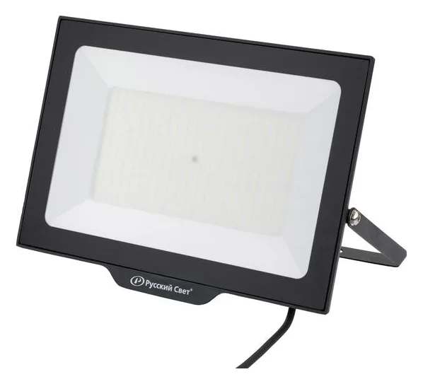 Прожектор светодиодный СДО FL 10 C 200W VW 865 BK CL 397х290х31.5мм 200Вт 6500К IP65 уличный черн. Русский Свет 15081023058