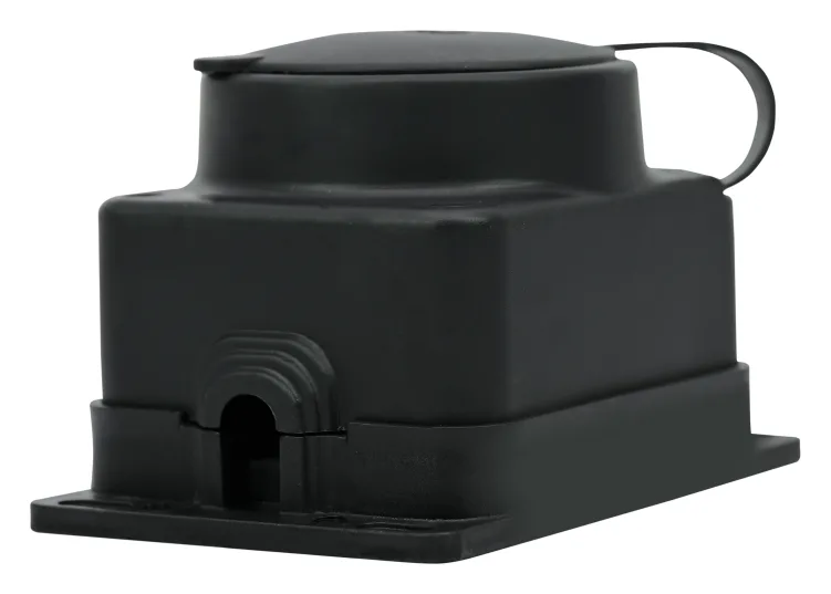 Колодка удлинителя 1-м MultiSet 16А 250В IP44 с заземл. каучук черн. SE MST4003BK