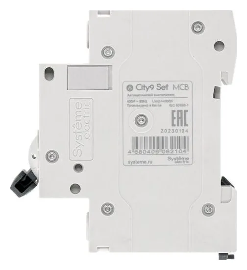 Выключатель автоматический модульный 2п C 6А 4.5кА City9 Set 230В SE C9F34206