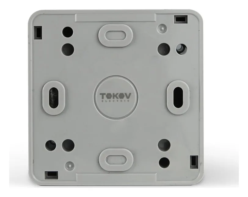 Розетка 1-м ОП Nix 16А IP54 250В с заземл. с крышкой сер. TOKOV ELECTRIC TKE-NX-R1Z-C06-IP54