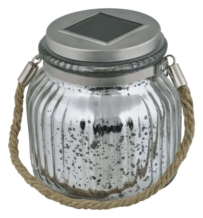 Светильник садовый USL-M-211/GN120 SILVER JAR IP44 солнечная батарея Uniel UL-00003209