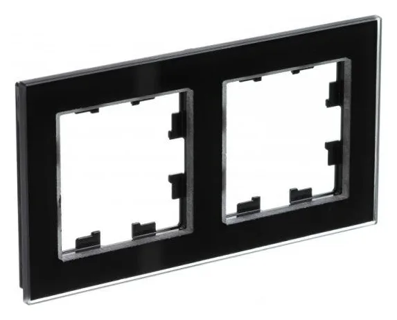 Рамка 2-м AtlasDesign Nature стекло черн. SE ATN321002