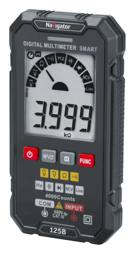 Мультиметр 95 769 NMT-Mm-125B True RMS Smart Navigator 95769