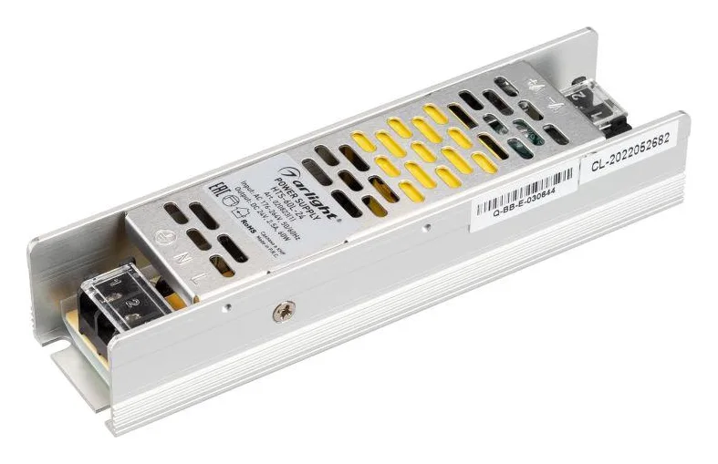 Блок питания HTS-60L-24 24В 2.5А 60Вт IP20 сетка Arlight 020823(1)